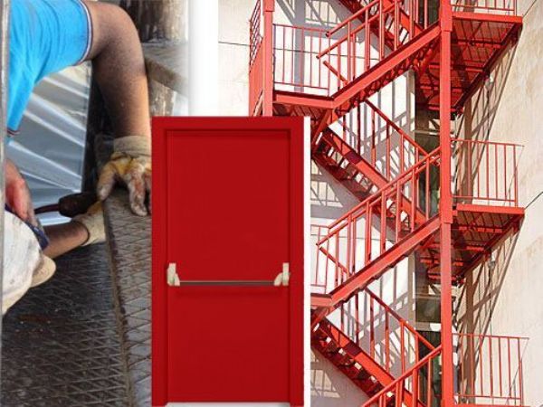 Yangın Kapıları Boya ve Montaj